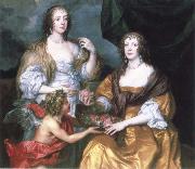 Anthony Van Dyck lady elizabeth thimbleby and dorothy,viscountess andover France oil painting artist